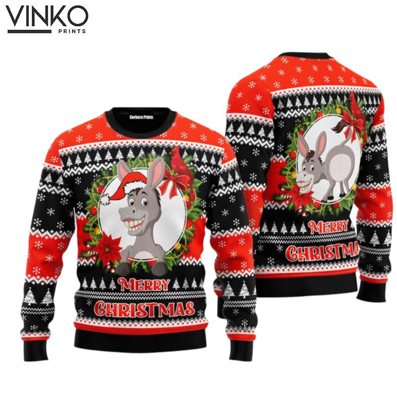 Donkey Funny Merry Ugly Christmas Sweater