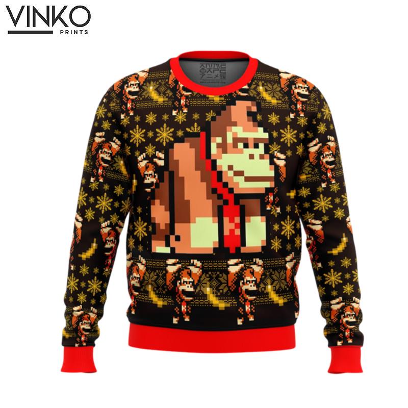 Donkey Kong Sprite Ugly Christmas Sweater