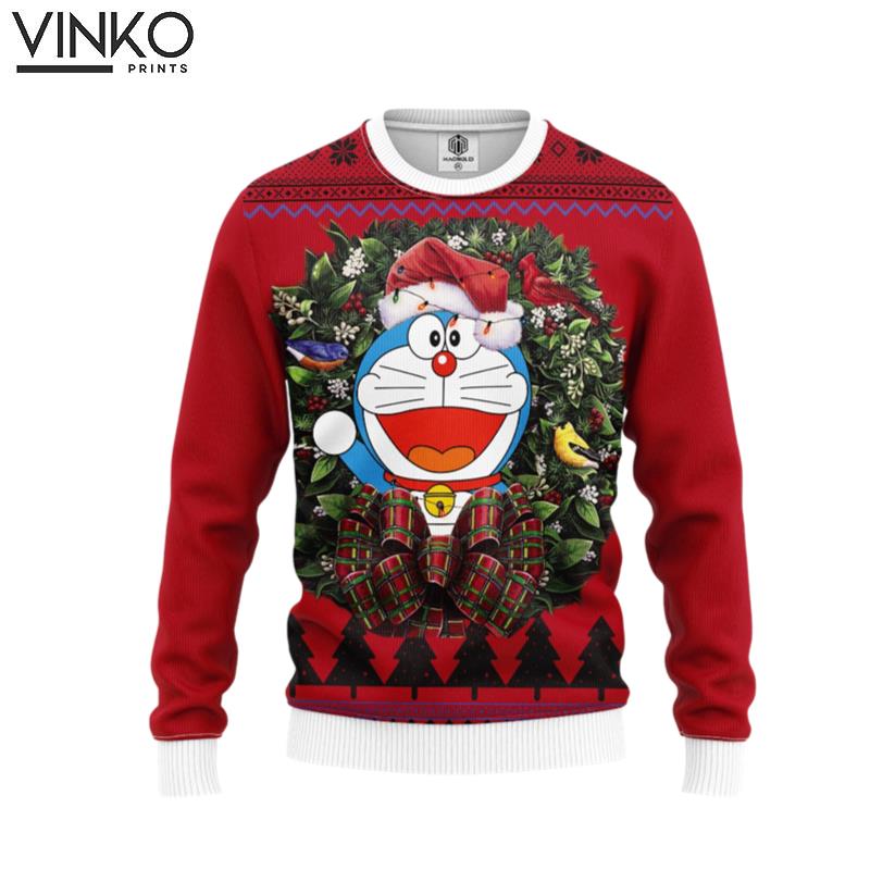 Doraemon Noel Custom Ugly Christmas Sweater