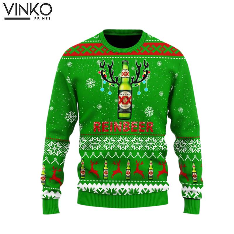 Dos Equis Reinbeer Ugly Christmas Sweater