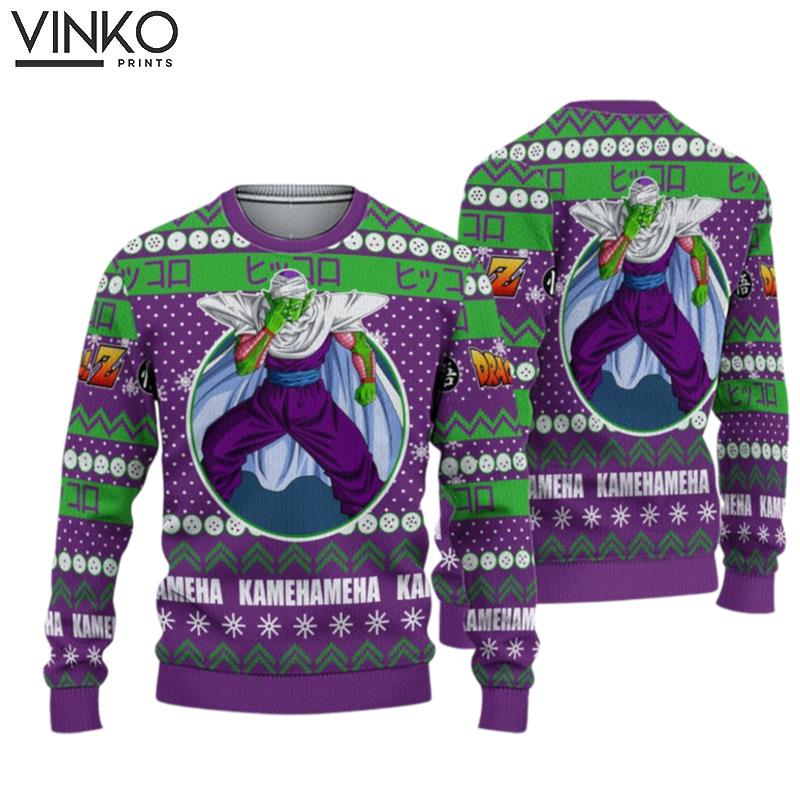 Dragon Ball Piccolo Kamehameha Ugly Christmas Sweater