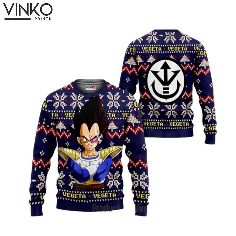 Dragon Ball Prince Vegeta Ugly Christmas Sweater