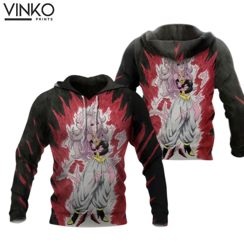 Dragon Ball Super Android 21 Ultimate Evil Form Cool Anime Promo Graphci Hoodie