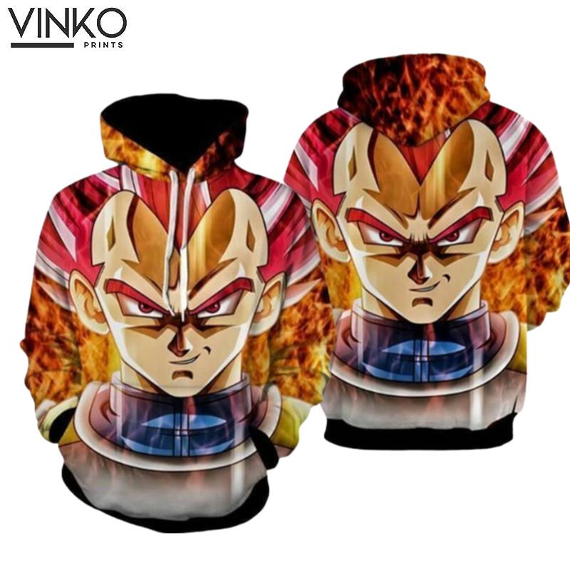 Dragon Ball Super Z Vegeta Ssj God Hoodie