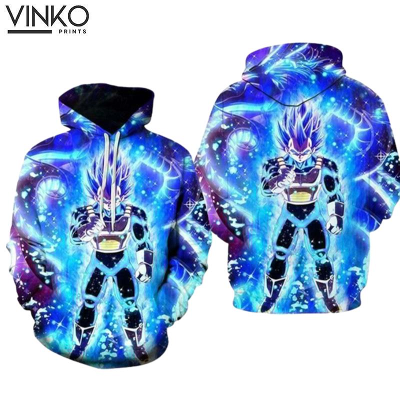 Dragon Ball Vegeta Super Saiyan Blue Hoodie