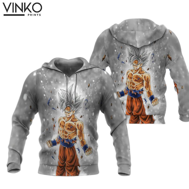 Dragon Ball Z Silver Mastered Ultra Instinct Goku Hoodie