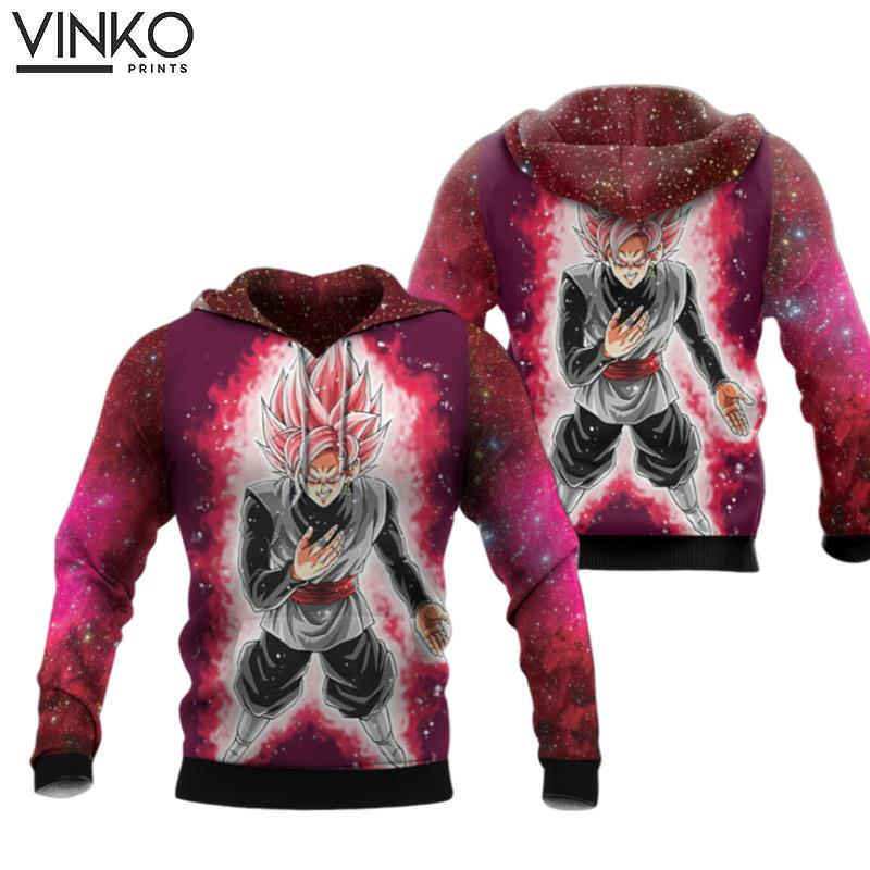 Dragon Ball Z Son Goku Black Super Saiyan Rose Hoodie