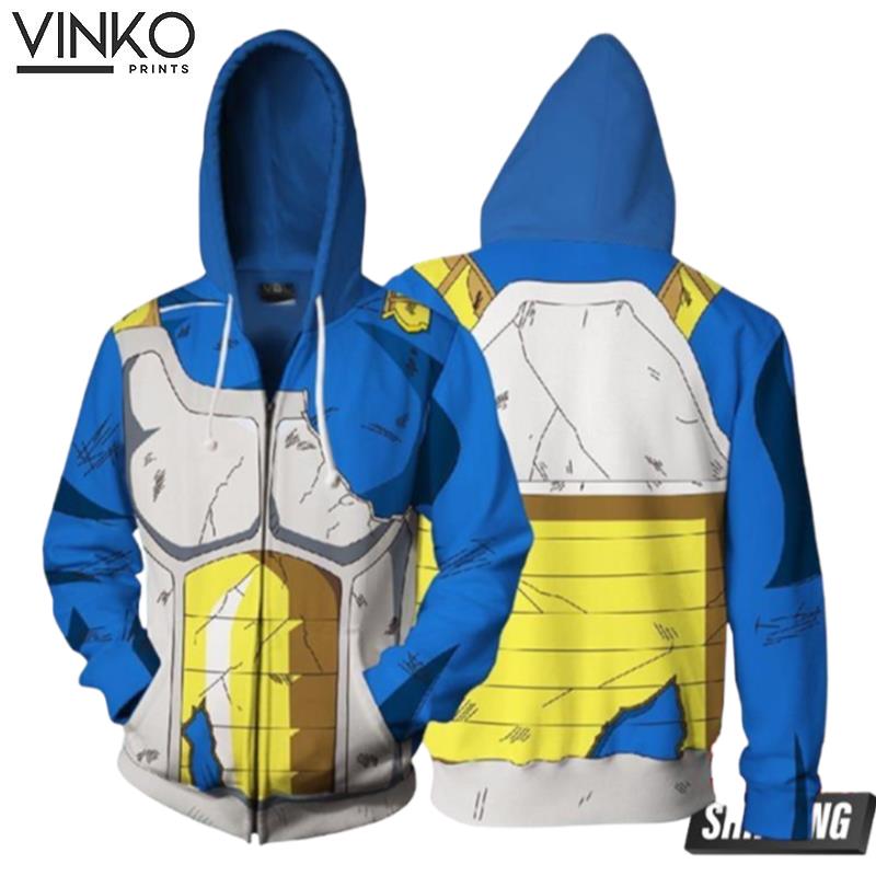 Dragon Ball Z Vegeta Battle Cosplay Hoodie