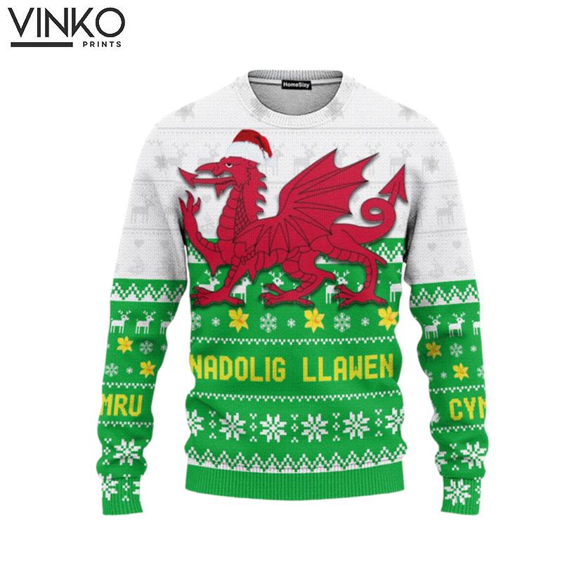 Dragon Wales For Men And Women Ugly Christmas Sweater