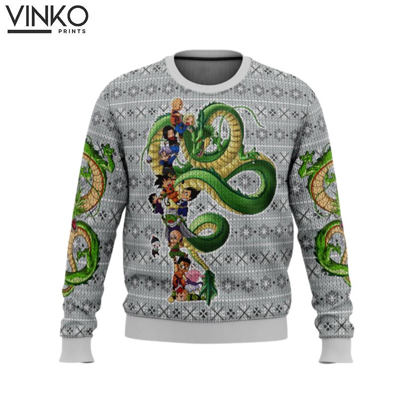 Dragonball Z Play with the Dragon Ugly Christmas Sweater