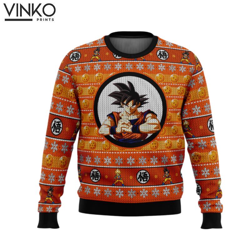 Dragonball Z Son Goku Ugly Christmas Sweater