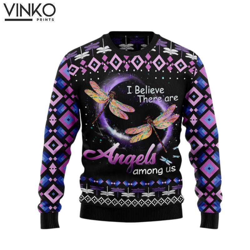 Dragonfly Angels T259 Ugly Christmas Sweater