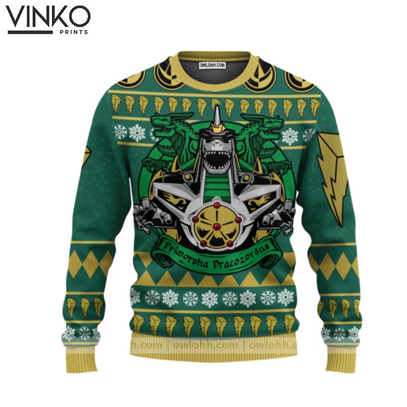 Dragonzord Power Rangers Ugly Christmas Sweater