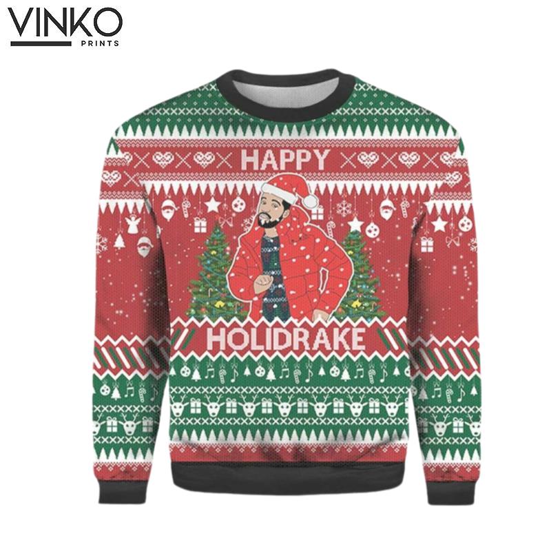 Drake Happy Holidrake Drake Rap Fans Ugly Christmas Sweater