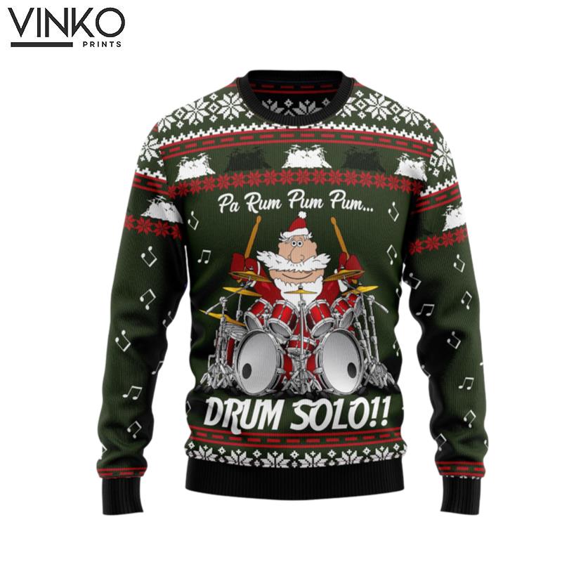 Drum Solo For Men And Women Ugly Christmas Sweater