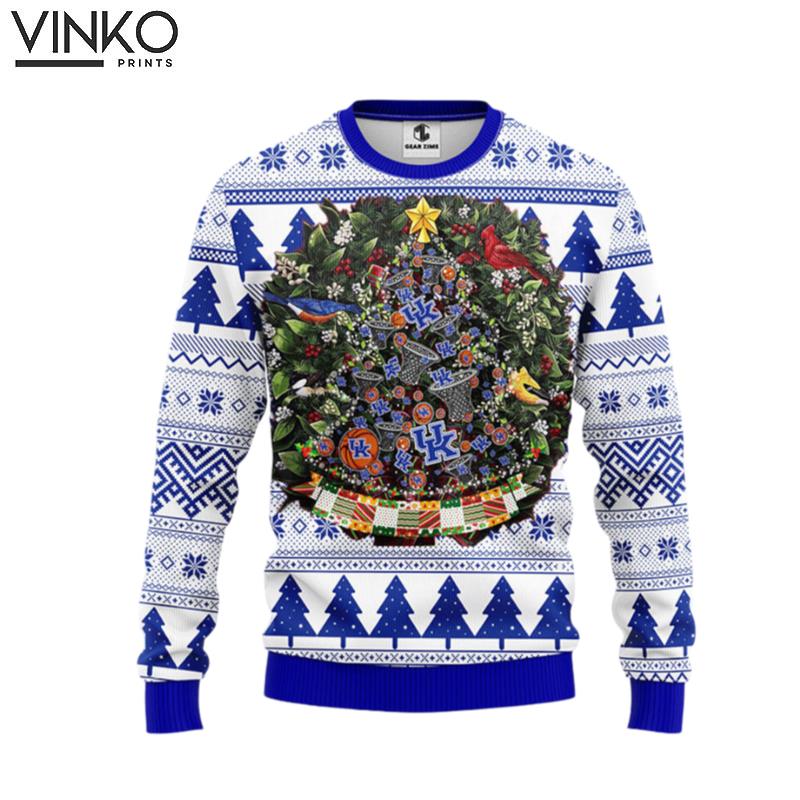 Duke Blue Devils Tree Ball Ugly Christmas Sweater