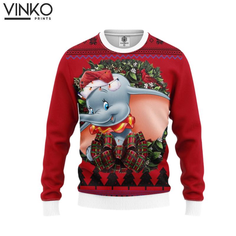 Dumbo Noel Custom Ugly Christmas Sweater