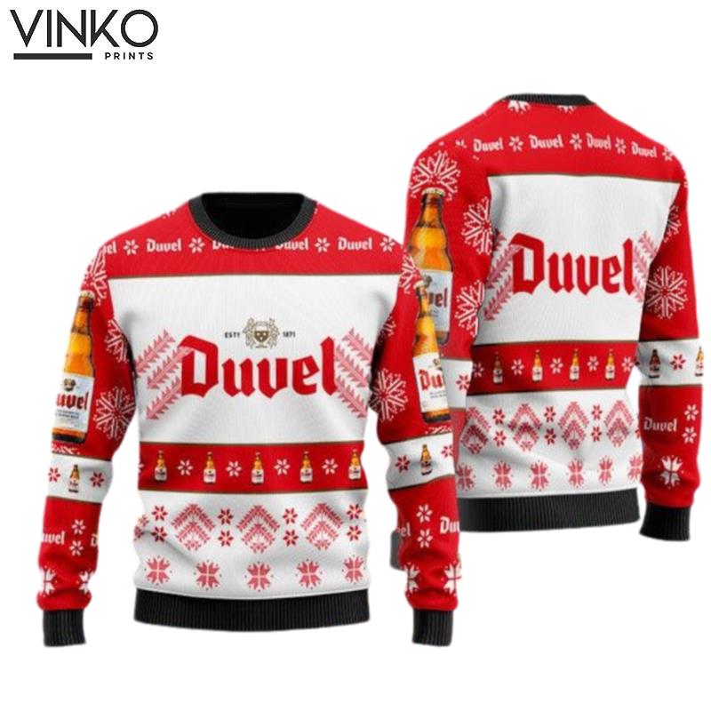 Duvel Beer Ugly Christmas Sweater