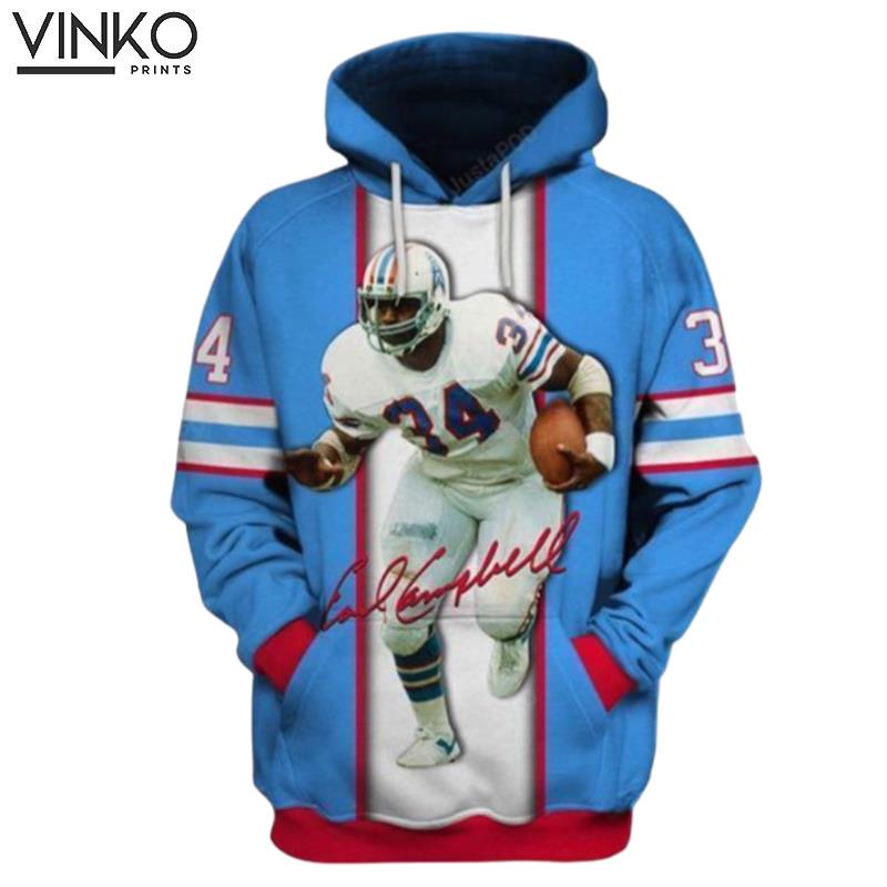 Earl Campbell Houston Oilers Ncaa Football Earl Campbell Houston Oilers Earl Campbell Houston Oilers Hoodie