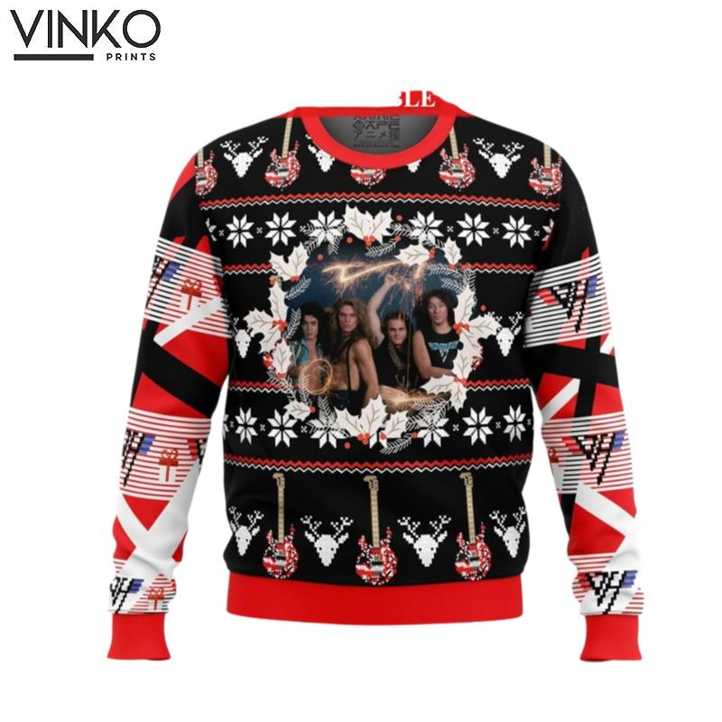 Eddie Halen Ugly Knitted Ugly Christmas Sweater