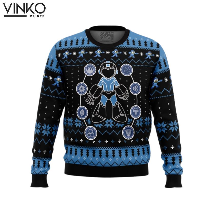 Elemental Weapon Mega Man Ugly Christmas Sweater