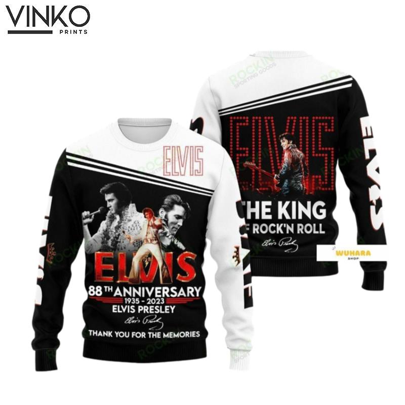 Elvis Presley Anniversary Shirt Elvis Presley Ugly Christmas Sweater