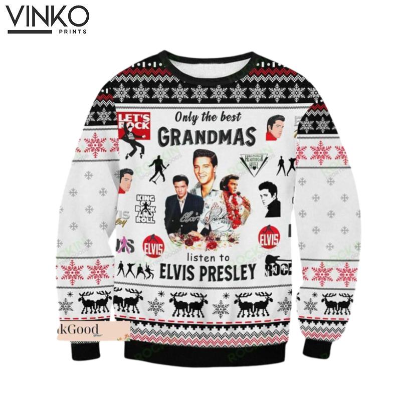 Elvis Presley Elvis Elvis Presley Christmas Ugly Christmas Sweater