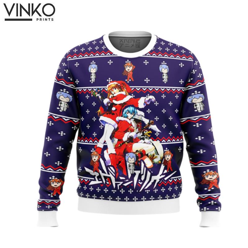 Evangelion Holiday Ugly Christmas Sweater