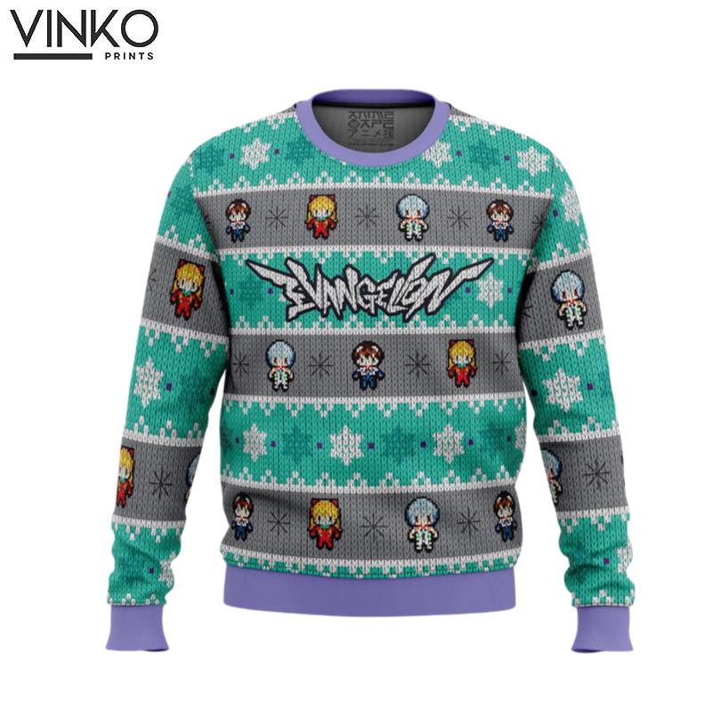 Evangelion Units Neon Genesis Evangelion Ugly Christmas Sweater