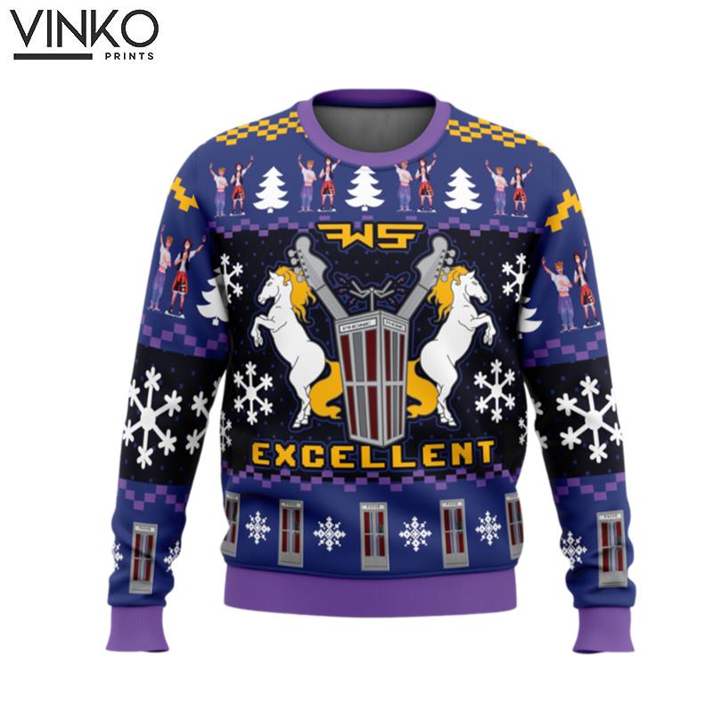 Excellent Bill and Ted Ugly Christmas Sweater