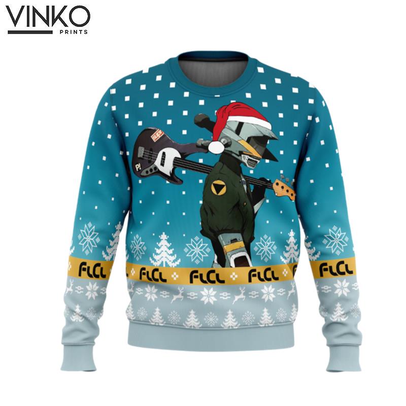 FLCL Canti Saw Christmas Tree Ugly Christmas Sweater