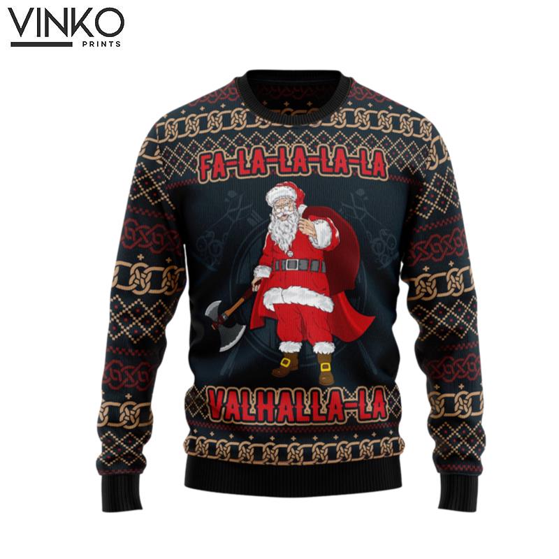 FaLaLaLa ValhallaLa Viking HZ112311 Ugly Christmas Sweater