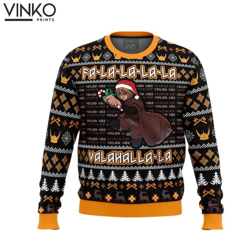 Falalala Valahalla Vinland Saga Ugly Christmas Sweater