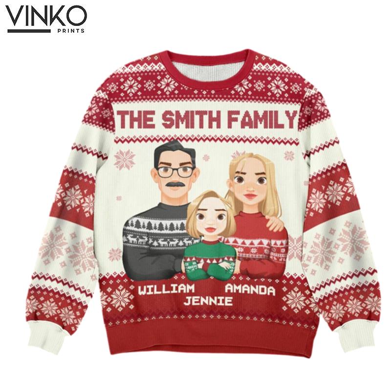 Family Is The Best Thing In Life Family Personalized Custom Ugly Christmas Sweater