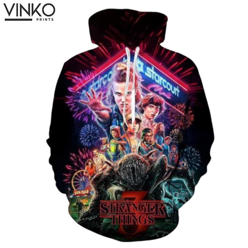 Fancy Stranger Things Season 3 Role Hoodie