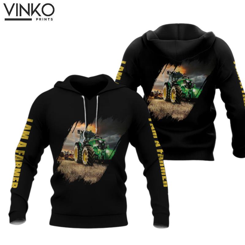 Farm Tractor Work On Farm Hoodie