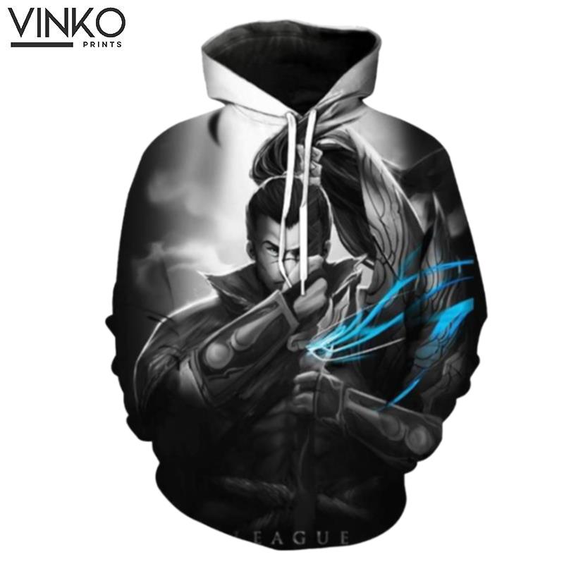 Fashion Brand For Men Hooded Yasuo The Unforgive Two Parts Hooded Tracksuits Hoome Tops Hoodie