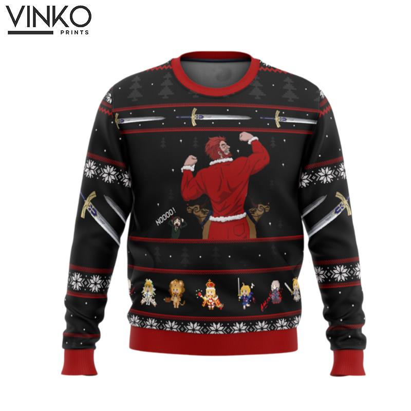 Fate Zero Iskandar Rider Waver Ugly Christmas Sweater