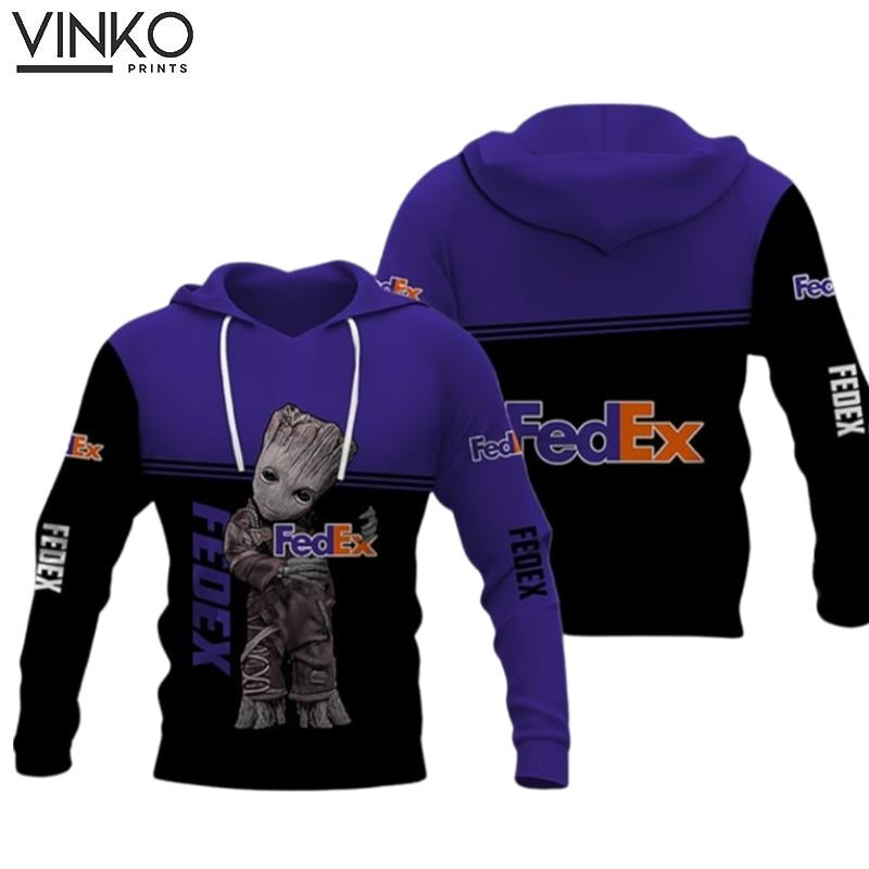 Fedex Express Baby Groot Hoodie Hoodie