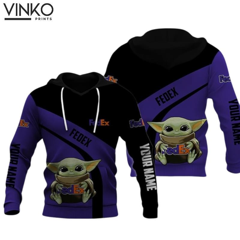 Fedex Express Baby Yoda Hoodie Hoodie