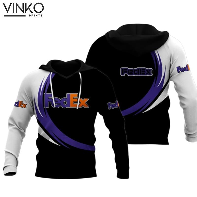 Fedex Express Purple Half 10 Hoodie