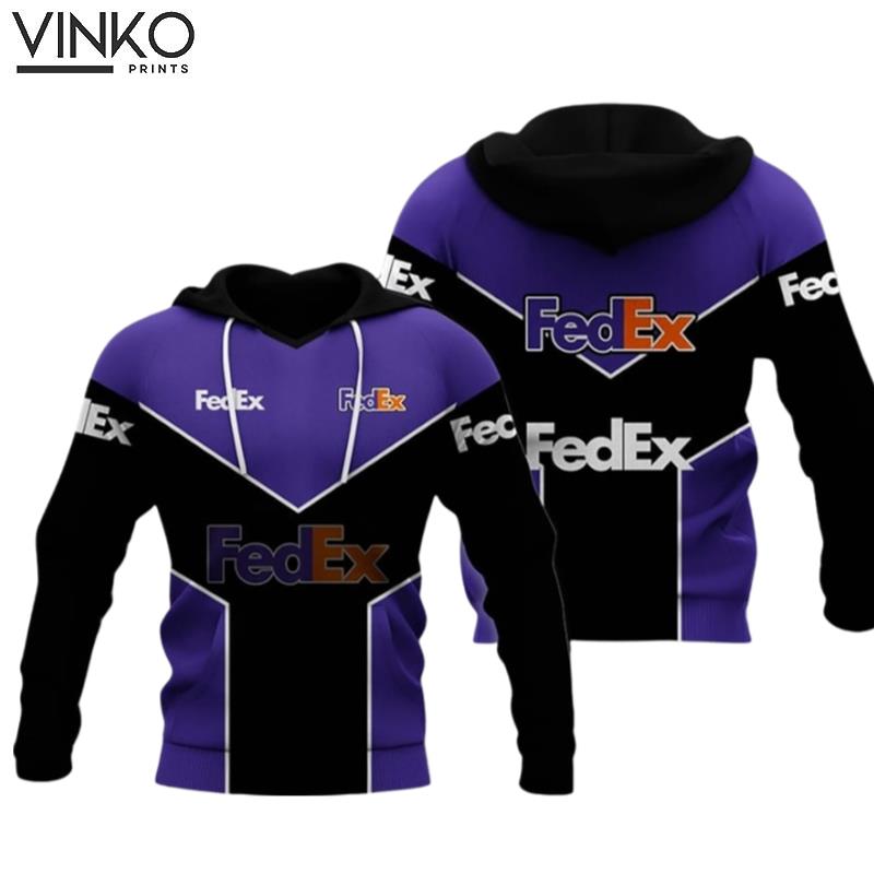 Fedex Express Purple Half 11 Hoodie