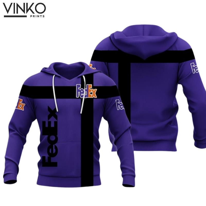 Fedex Express Purple Half 12 39 Hoodie