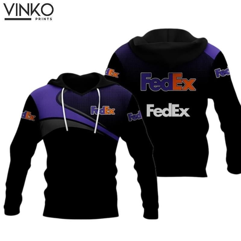 Fedex Express Purple Half 14 Hoodie