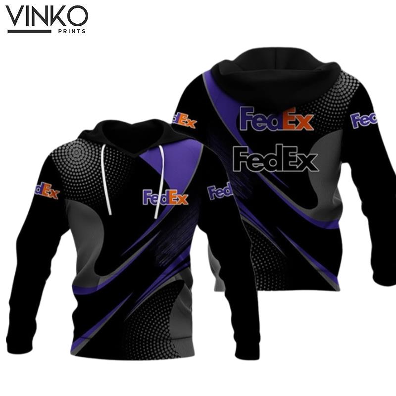 Fedex Express Purple Half 17 Hoodie