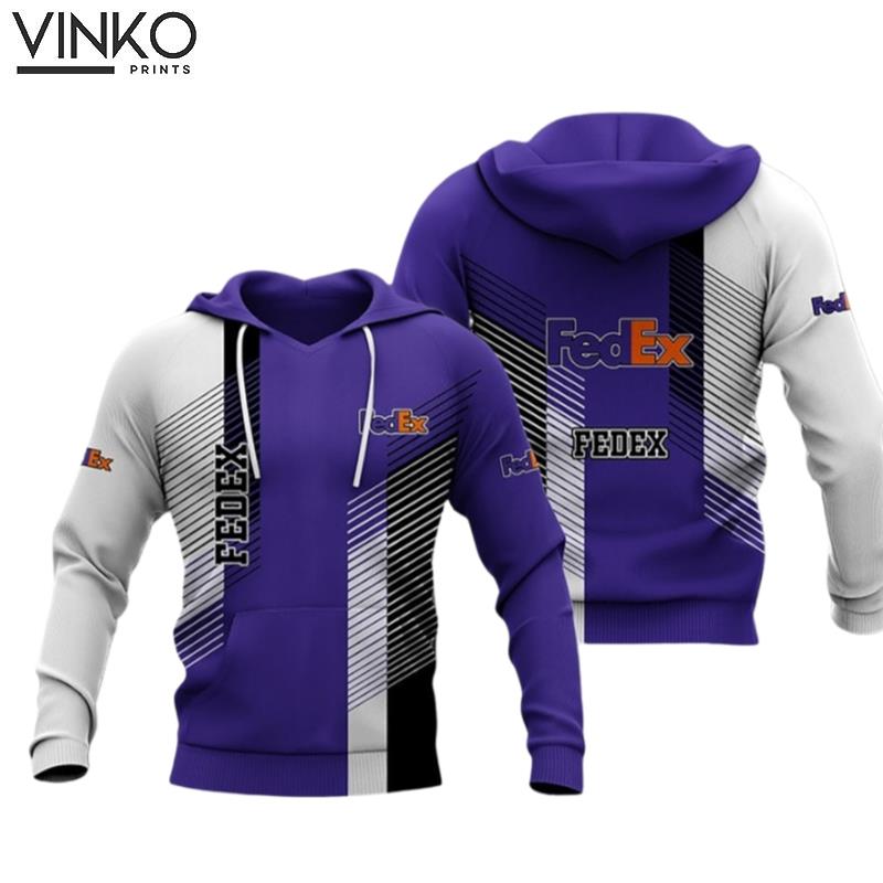 Fedex Express Purple Half 18 Hoodie