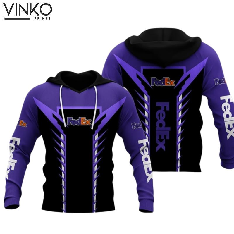 Fedex Express Purple Half 20 Hoodie