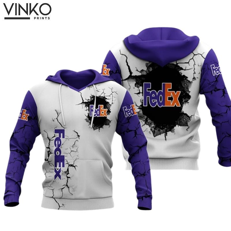 Fedex Express Purple Half Black Hoodie 13 Hoodie