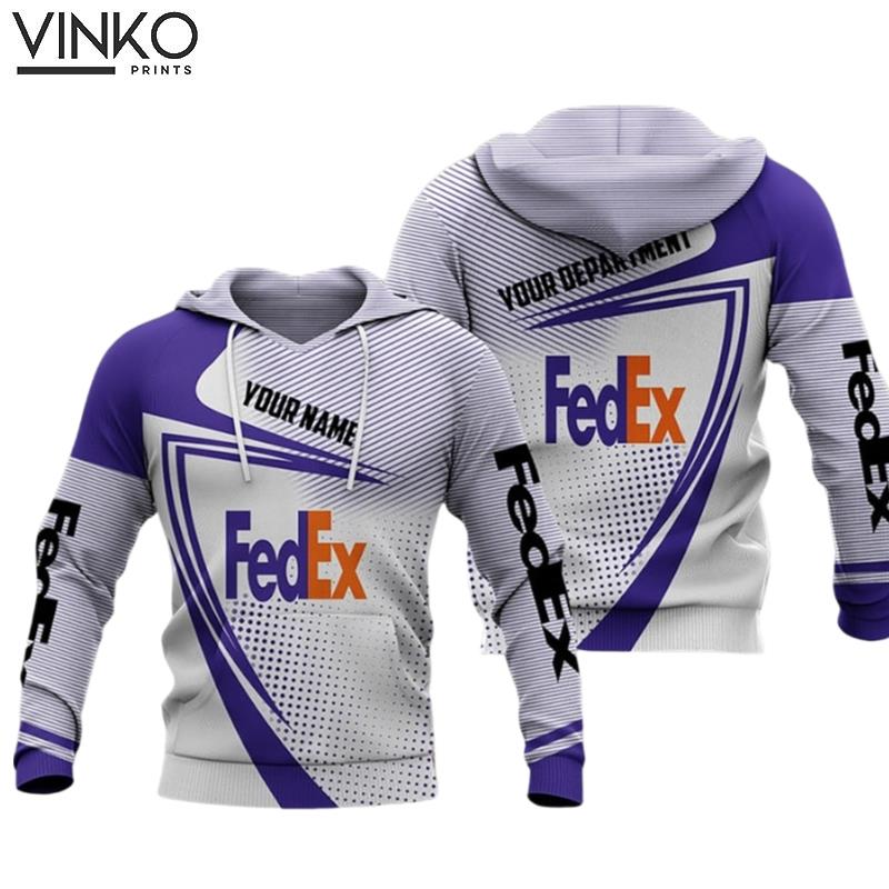 Fedex Express Purple Half Black Hoodie 19 Hoodie