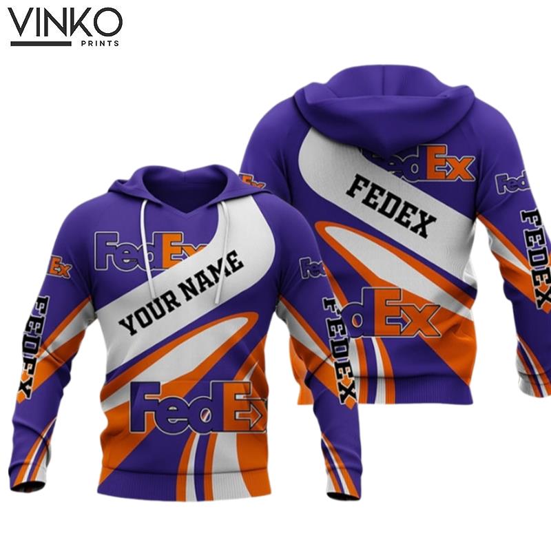 Fedex Express Purple Half Hoodie